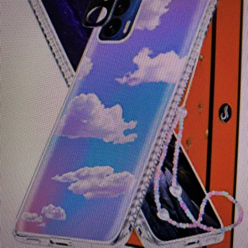 Moto Edge Cell Phone Case - Lazer Cloud for iPhone 15 Pro Max